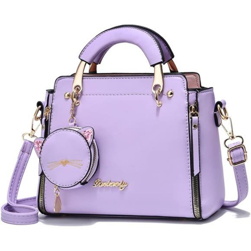 Fashion Purses Ladies Leather Top Handle Satchel Shoulder Bags Small Totes